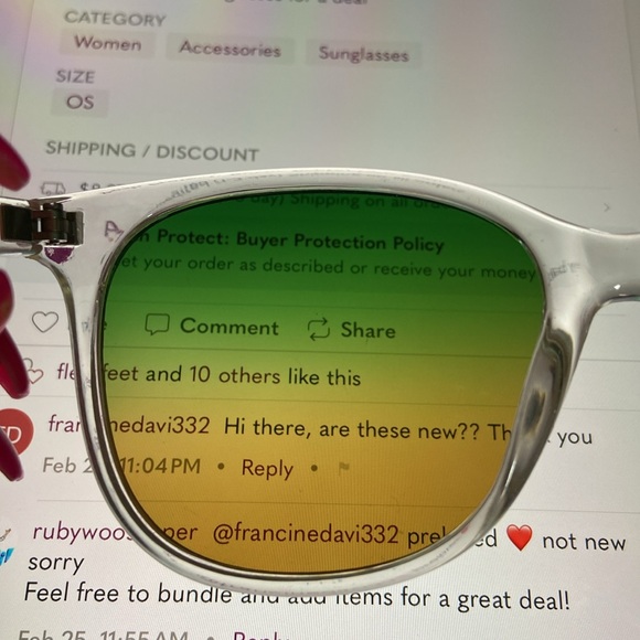 Clear frame sunglasses 🕶️ - Picture 12 of 15